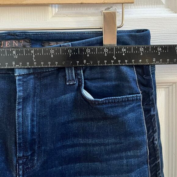 Jen7 by 7 For All Mankind Size 10 Tuxedo Ankle Skinny Jeans 25 Inch Inseam - Picture 8 of 14